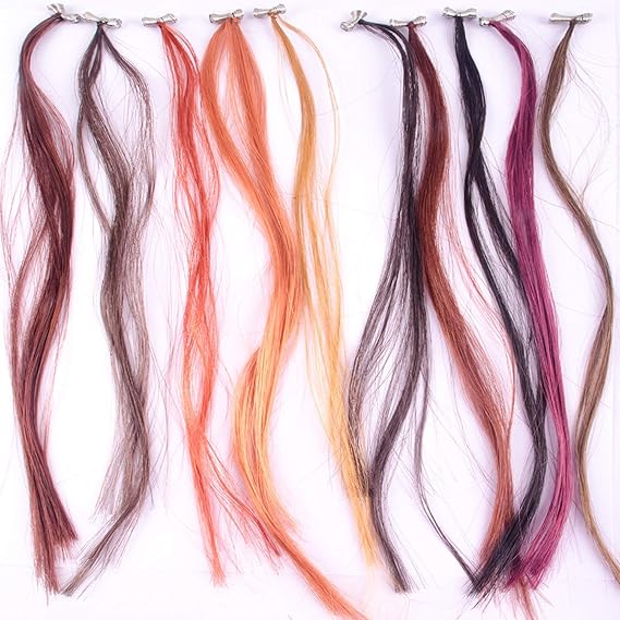 Prime Colored Hair Highlights Streaks Synthetic Streaks Extension for women and