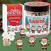Miarita Positive Santa Jar – 60 Funny Emotional Support Santa Jar- Christmas Gifts for Teens, Women, Men, Coworkers, Teachers