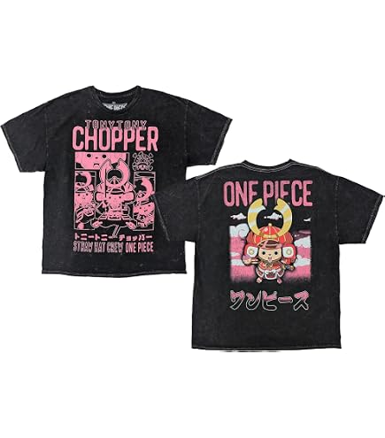 Amazon.com: One Piece Anime Tony Tony Chopper Bright Pink Hearts T