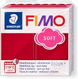 Staedtler 8020-26 FIMO Soft Cherry Red 57g Oven-Hardening Polymer Clay