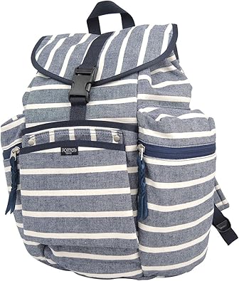 Amazon エッセンシャルデザインズ ポーター Essential Designs Porter ストライプ ボーダーシリーズ リュック デイパック E ネイビー タウンリュック ビジネスリュック