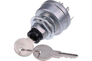 SUKATC Switch Starter Ignition Key Switch AM101561 AM107076 TCA22740 Compatible with JD 130 160 165 170 175 180 185 240 245 2