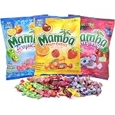 Mamba Fruit Chews Variety Pack, Assorted Chewy Candies, Individually Wrapped Pieces, 3.52 Ounces (Pack of 3)