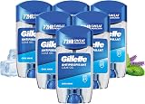 Gillette Cool Wave Antiperspirant Deodorant Roll On Men 6 x 70ml Clear Gel