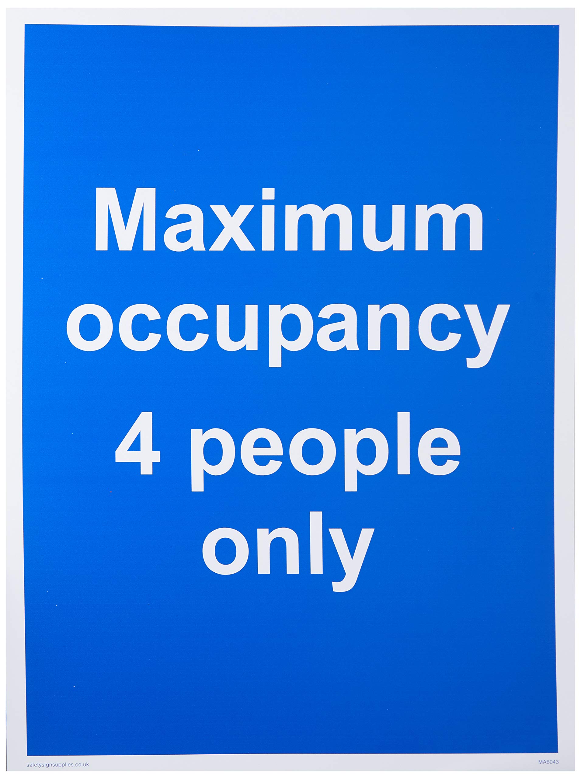 Maximum occupancy 4 people only