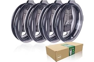 AICMEI 4 Replacement Lids for 30oz Stainless Steel Tumbler Lids - Only Replace The lid With A Top Diameter Of 3.91 inches (Bottom Diameter Of 3.74 inches)