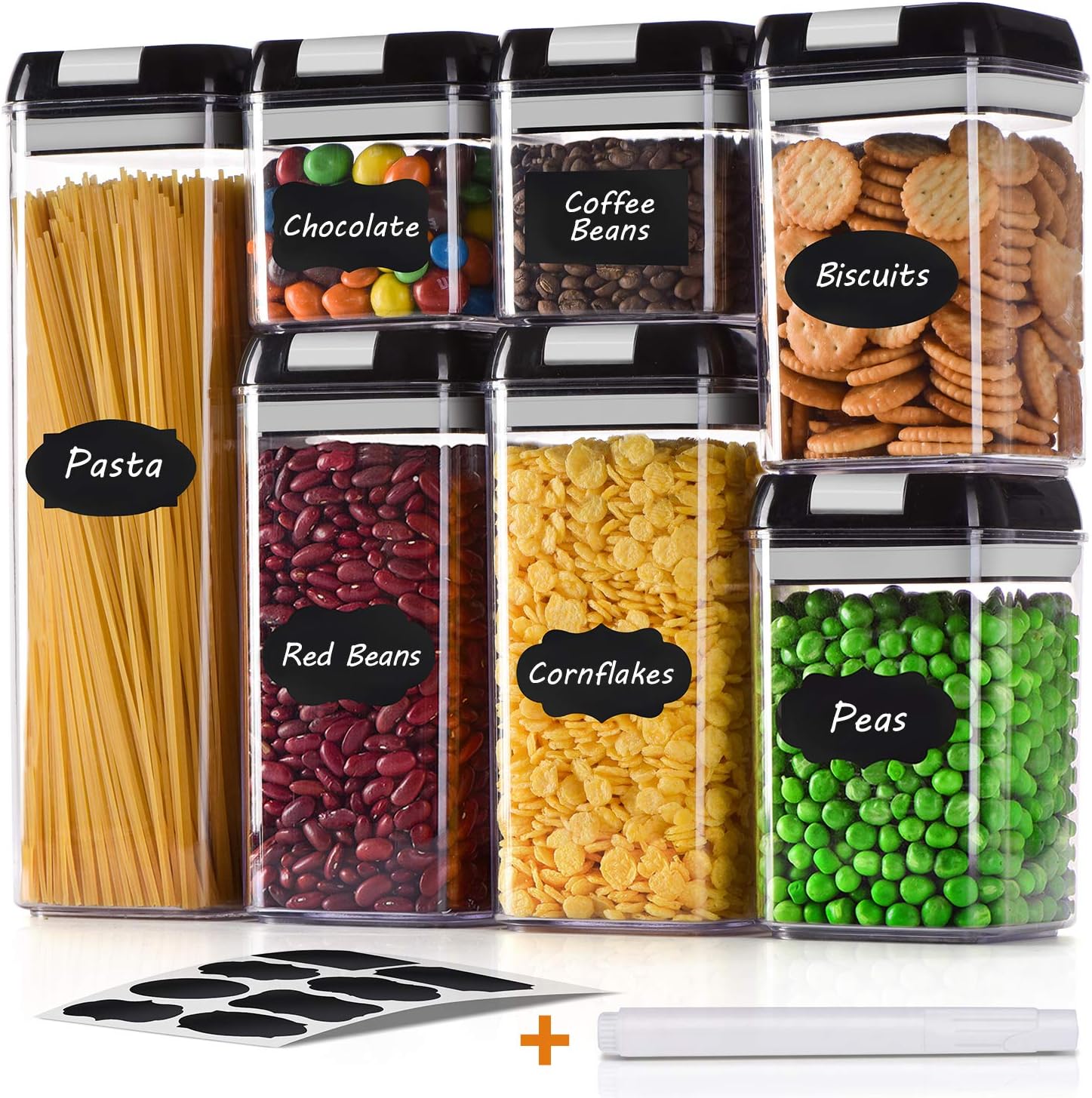 Amazon Com Imenseas Airtight Food Storage Container Set 7 Pc Set