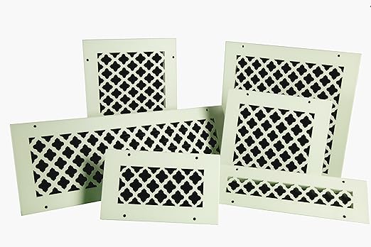 20 X 20 White Paintable Tuscan Ceiling And Wall Air Returns And