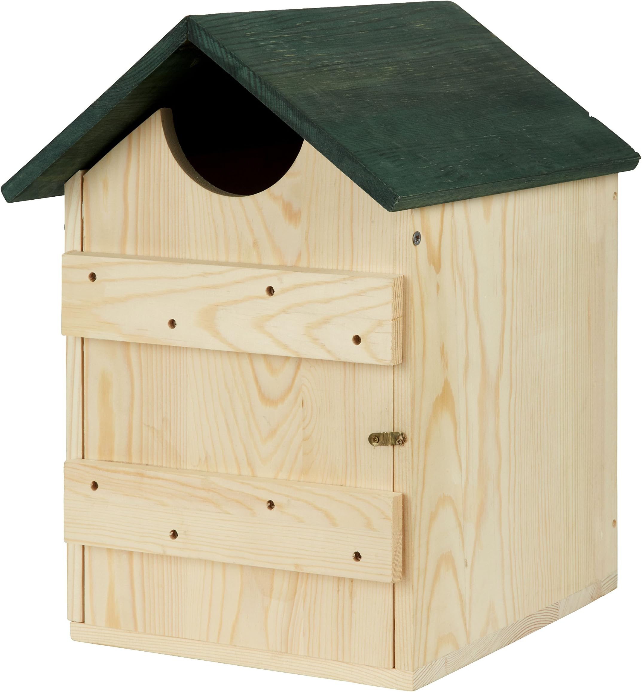 Wildlife Republic Wooden Nesting Box for Owls Bird House, Natural, Size W 26 cm x H 38 cm