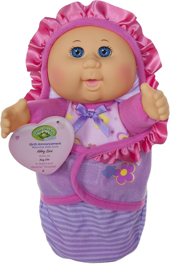Cabbage Patch Kids Newborn Baby Doll Girl Comes with Swaddle Blanket