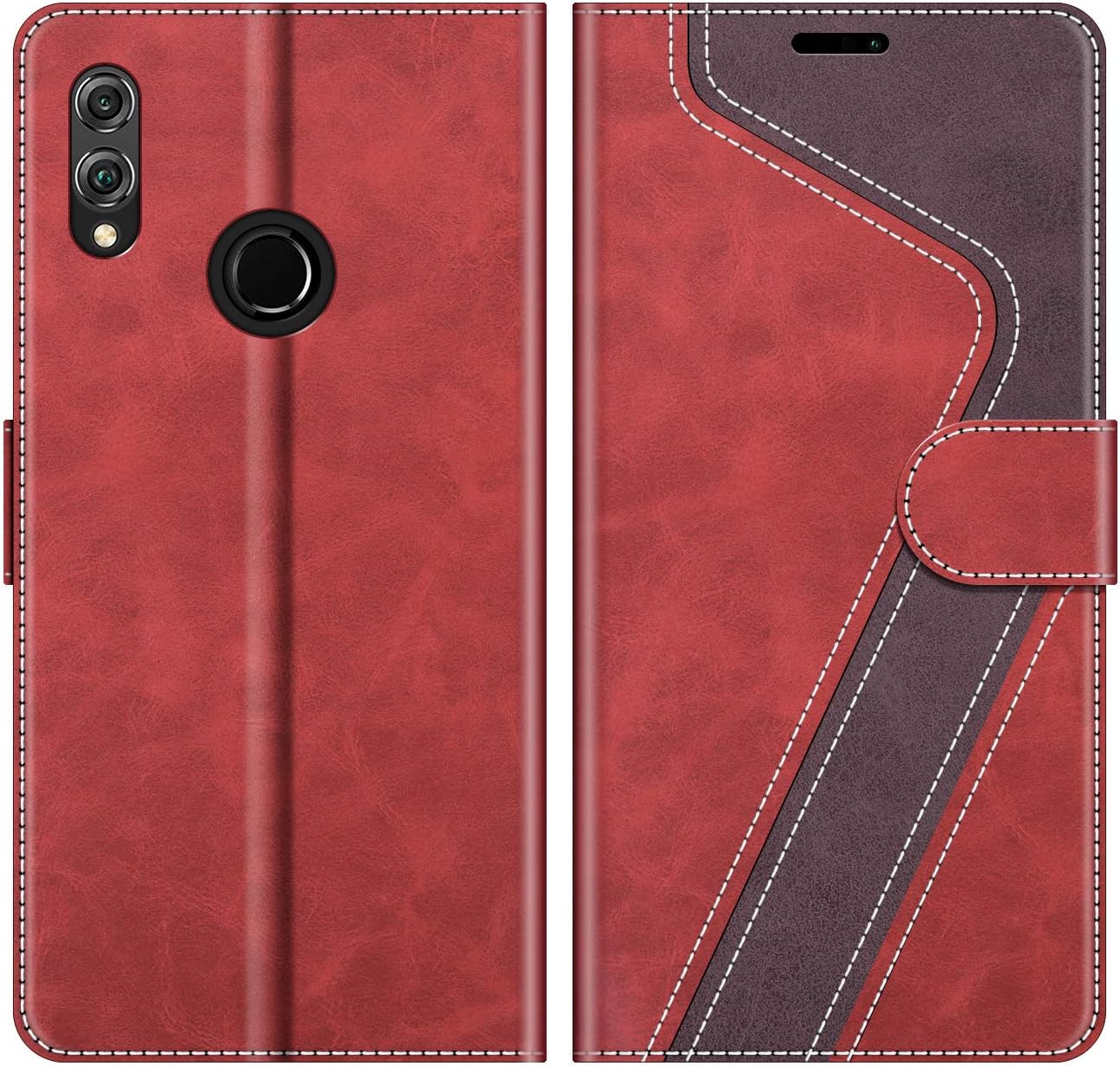 Custodia A Libro Per Honor View 10 Lite - Cover Magnetica In Pelle Con Portacarte, Supporto Video, Blu - Foto 3