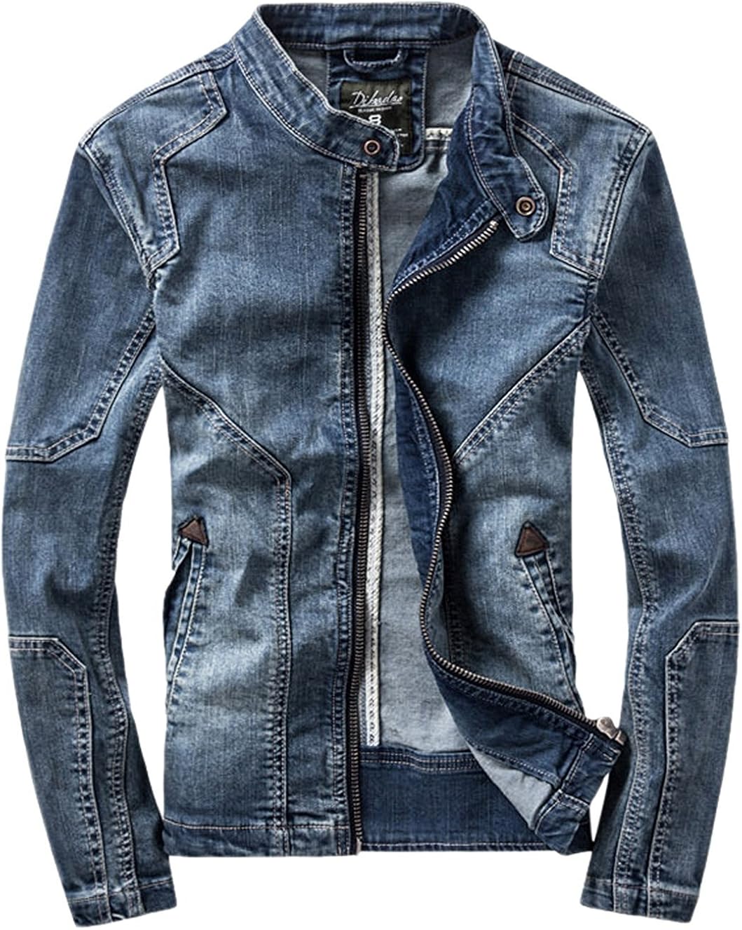 zip up denim