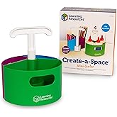 Learning Resources Create-a-Space Storage Mini Center, Classroom Craft Keeper, 3 Piece Set