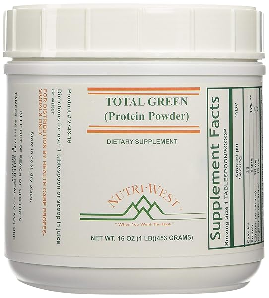 NUTRI-WEST – TOTAL GREEN PROTEIN POWDER – 16OZ