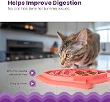 Catstages Fishie Fun Feed Mat Slow Feeder Cat Bowl Pink view 5