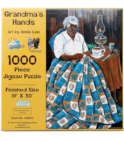 Amazon.com: SunsOut Hattie's Delight 500 Piece Adult Jigsaw Puzzle