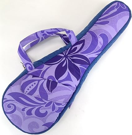 Amazon Jam S Ukulele Ojm 039 16 ウクレレケース ソプラノ用 ハワイアン柄パープル ハンドメイド 手作り ソプラノ ウクレレ 布製 ソフトケース ハワイアン パープル 紫 ウクレレケース 楽器