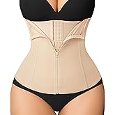 MERYOSZ Waist Trainer Corset Zipper Tummy Control Shapewear Breathable Waist Cincher for Women Body Shaper Sport Girdle