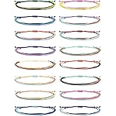 HUASAI Friendship String Bracelets for Women Adjustable Ankle Bracelets for Women Handmade Braided Bracelet Waterproof Surfer Beach Bracelet Jewelry Summer Outfits Beach Accessories