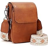 GEMIU Small Crossbody Bags for Women, Vegan Leather Cell Phone Purse with RFID Blocking Wallet and Card Slots