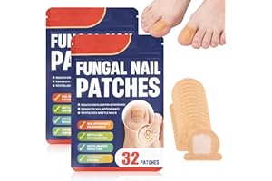 64PCS Overnight Nail Repair Patches - Nail Renewal Strips for Discolored & Damaged Toenails and Fingernails, Extra Strength A