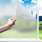 Funfox Frosted Window Film Privacy Vinyl 90x200cm Static Cling UV Protection view 1