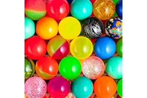 Entervending Bouncy Balls - 25 Pcs Bouncing Balls Assorted Pack - 1.26 Inch Mini Bouncy Balls for Kids - Bouncy Ball Toys for Capsule Vending Machine - Bouncy Party Favors Balls - Super Balls