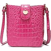 Makcr Joacbv Crocodile Embossed Small Crossbody Bag Fashionable Magnetic Buckle Decoration Shoulder Women's Luxury Wallet