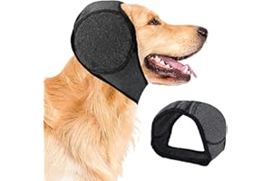 Dog Ear Covers, Dog Ear Muffs Noise Protection, Dogs Calming Hood, Adjustable Shower Cap Pet Ears, Dogs Ears Head Wrap Cups S