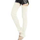 Leotruny Women's Winter Thick Knit Extra Long Thigh High Leg Warmers