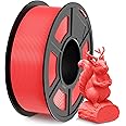 SUNLU 3D Printer Filament, Neatly Wound PLA Filament 1.75 mm Dimensional Accuracy +/- 0.02mm, Fit Most FDM 3D Printers, Good Vacuum Packaging Consumables, 1kg Spool(2.2lbs), 330 Meters, Cherry Red