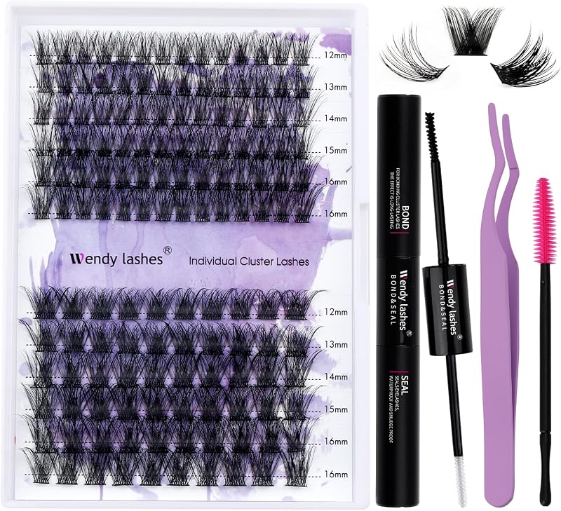 Wendy Lashes Individual Lashes D Curl Cluster Kit 12-16mm 0.07mm DIY