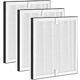 3 Pack E-300L Replacement Filter Compatible with MOOKA and MOOKA FAMILY E-300L Air Purifier for Large Room, 3-Stage Filtration System, H13 True HEPA and Activated Carbon Filter