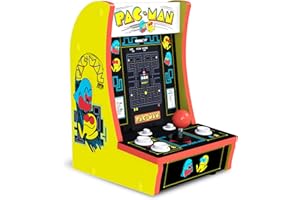 Arcade1Up PAC-Man Countercade 3 Classic Games, Retro Console with 7-inch Screen, Table-top Video Game for Game Room