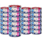 Chicken of the Sea Wild Caught Solid White Pure Albacore, No Drain, 4 oz Cans, 24-Count &ndash; High Protein 100% Classic Tuna in No Drain Can for Less Mess &ndash; Delicious, Easy, Nutritious Ready to Eat Meals