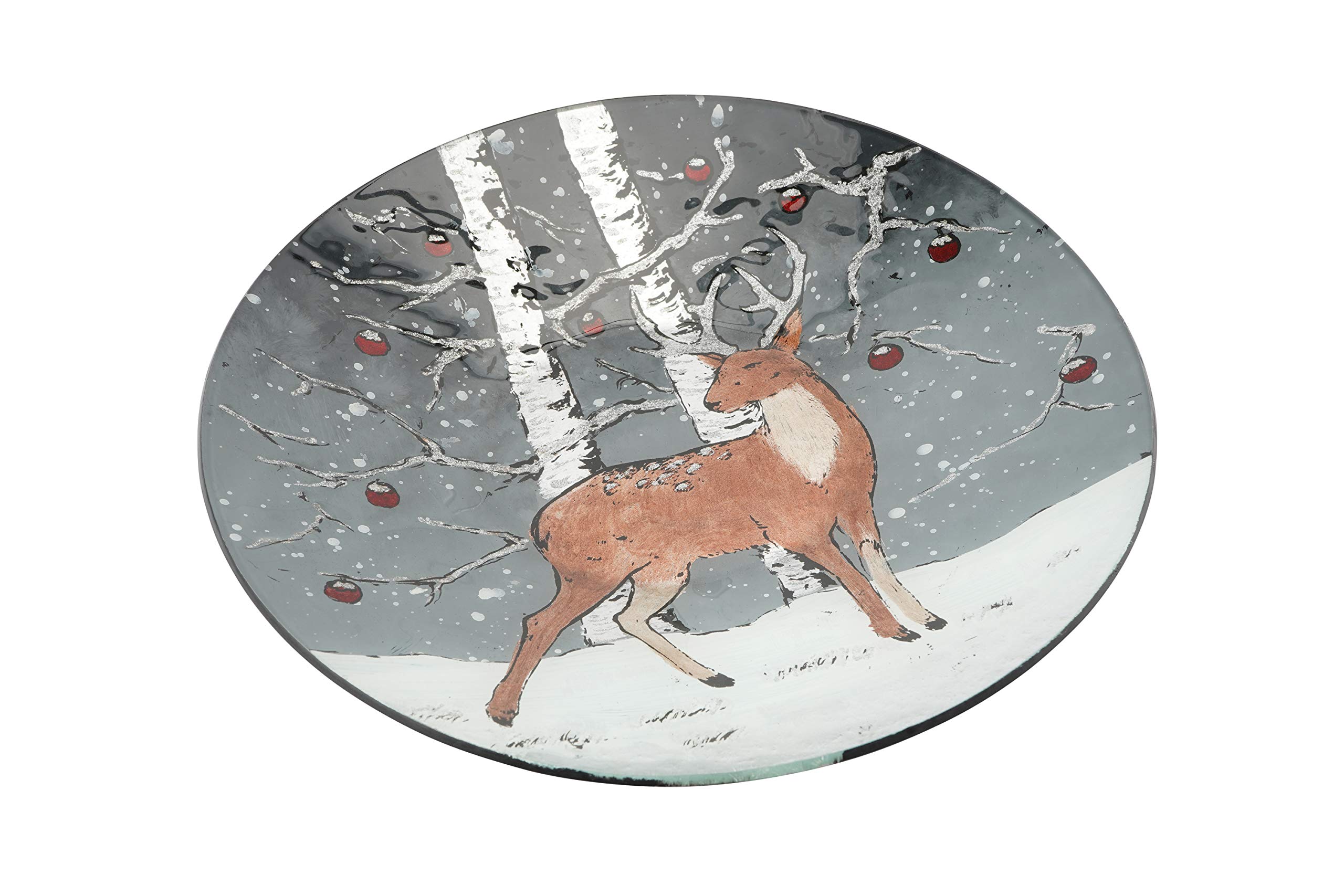 CGB Giftware | Stag Glass Large Bowl | Winter Stag Range | Christmas | Tableware | GB03448