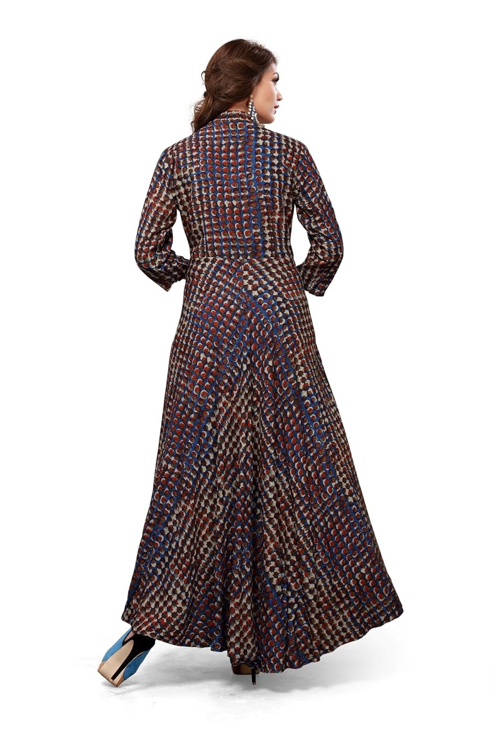 royal export women's reyon anarkali kurti