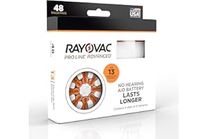 Rayovac Proline Advanced Hearing Aid Batteries Size 13 (48 Pack)