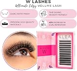 LLBA W Eyelash Extensions 3D D Curl 0.07mm 10mm Fluffy Volume Handmade view 3