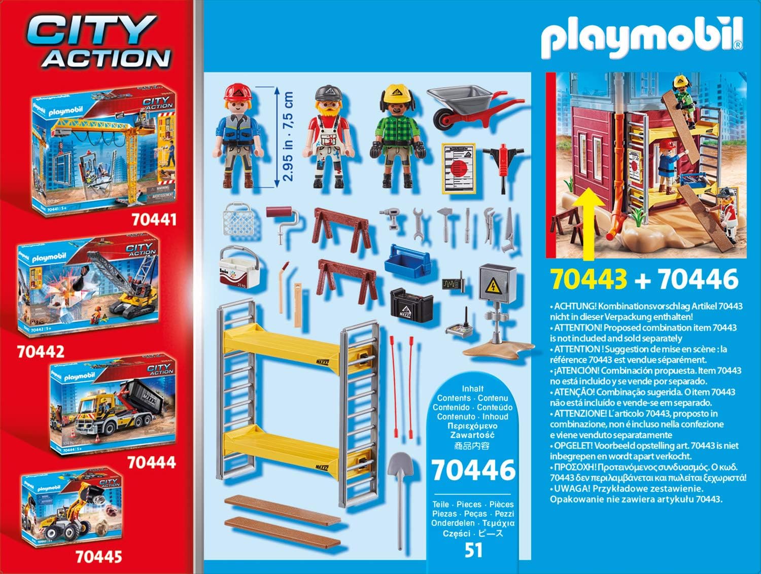 Playmobil 70446 City Action Construction Scaffold, for Children Ages 5+, Fun Imaginative Role-Play - Image 5