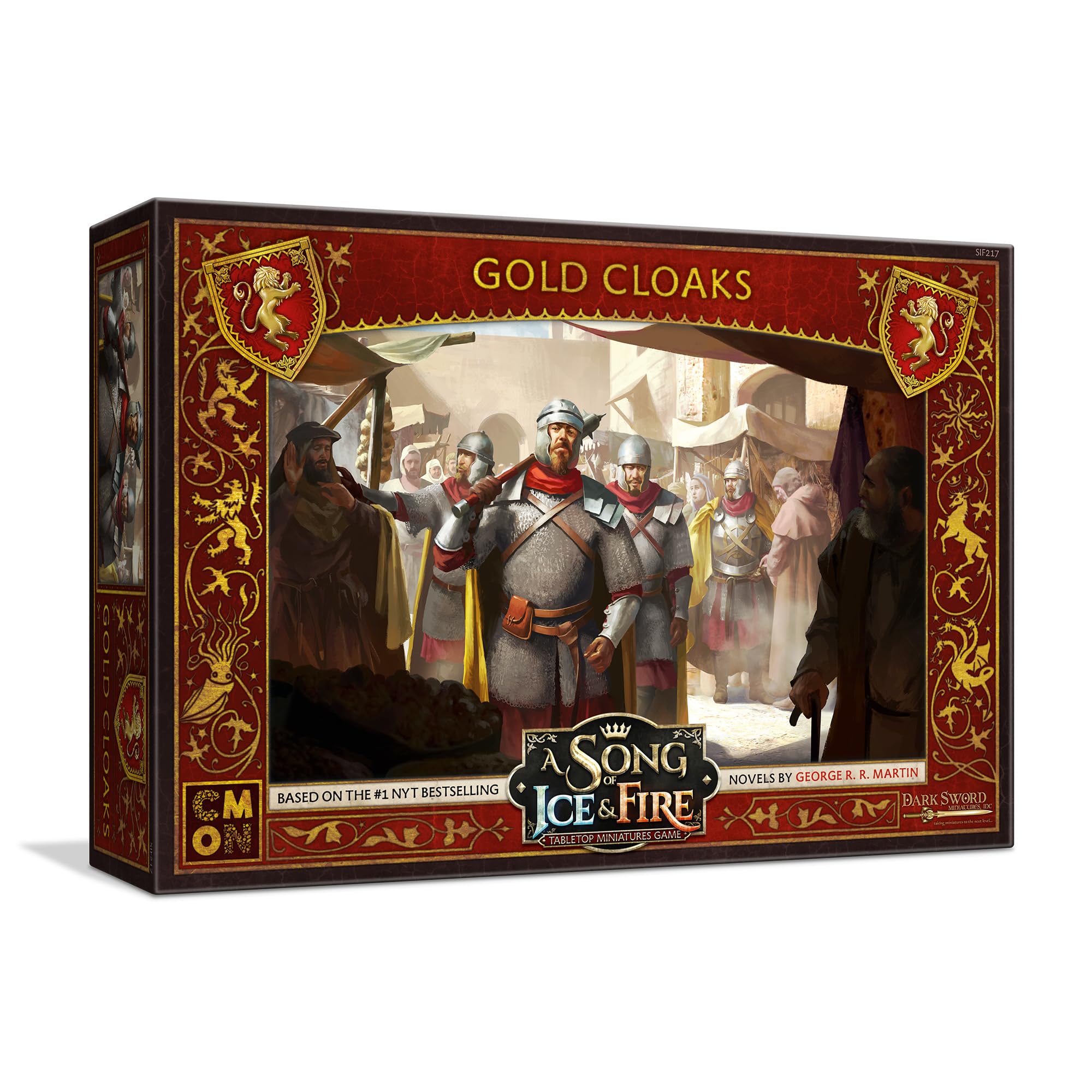 CMON A Song of Ice and Fire Tabletop Miniatures Game Gold Cloaks Unit Box - Add Unparalleled Strength to Your Forces! Strategy Game, Ages 14+, 2+ Players, 45-60 Minute Playtime, Made