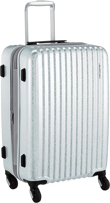 Amazon フリクエンター 4輪キャリー ストッパー付 58l 拡張ファスナー 58 Cm 4 3kg パールシルバー スーツケース