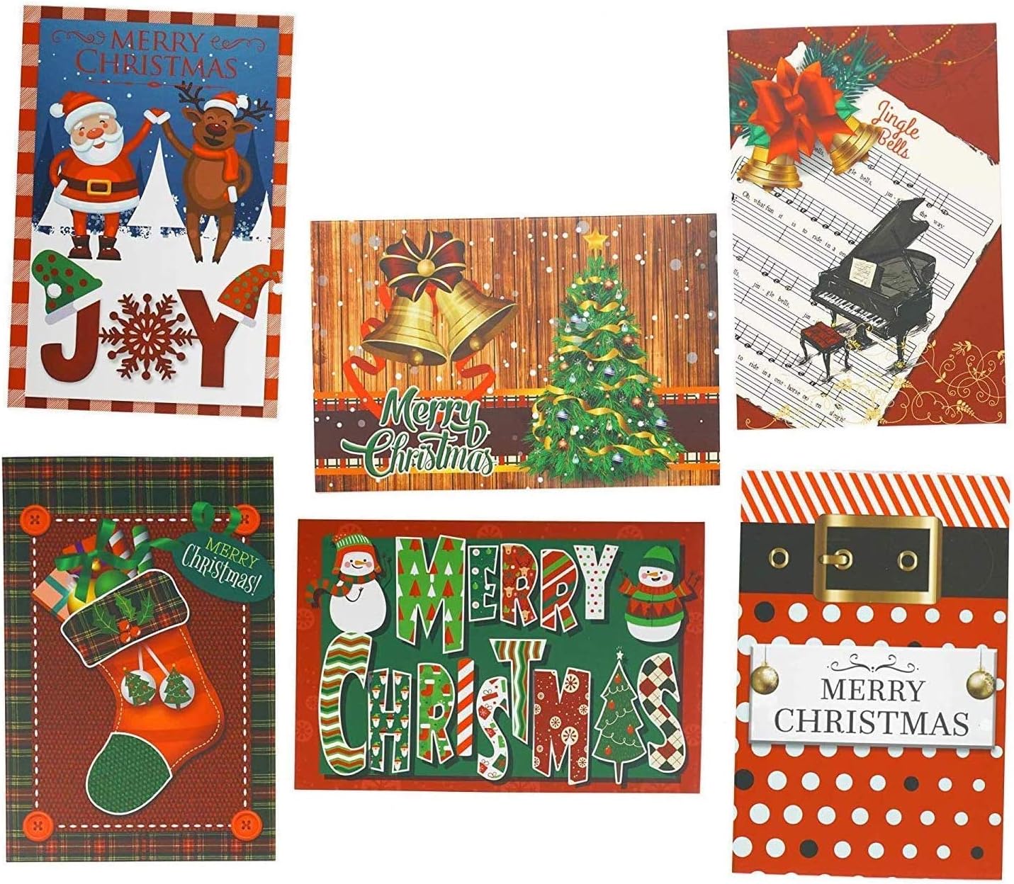 Set Di 72 Cartoline Di Auguri Di Natale Per Le Festivita Per Uso Aziendale E Personale Amazon It Cancelleria E Prodotti Per Ufficio