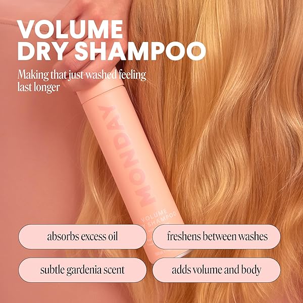 MONDAY HAIRCARE VOLUME DRY SHAMPOO WITH COLLAGEN, OIL-ABSORBING IDEAL FOR THIN & FINE HAIR 200 ML