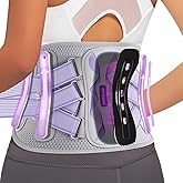 Fit Geno Back Brace for Lower Back Pain Women: Adjustable Lumbar Support Brace for Pain Relief - Breathable Waist Belt for Comfort - XL/2XL/3XL