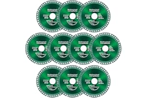 MOPKIUTR 10 Pack 5 Inch Indestructible Disc 2.2 for Angle Grinder 7/8'', Indestructible Disc for Grinder,Composite Multifunctional Cutting Discs for Smooth Cutting、 Chamfering、 Grinding Materials（125mm）