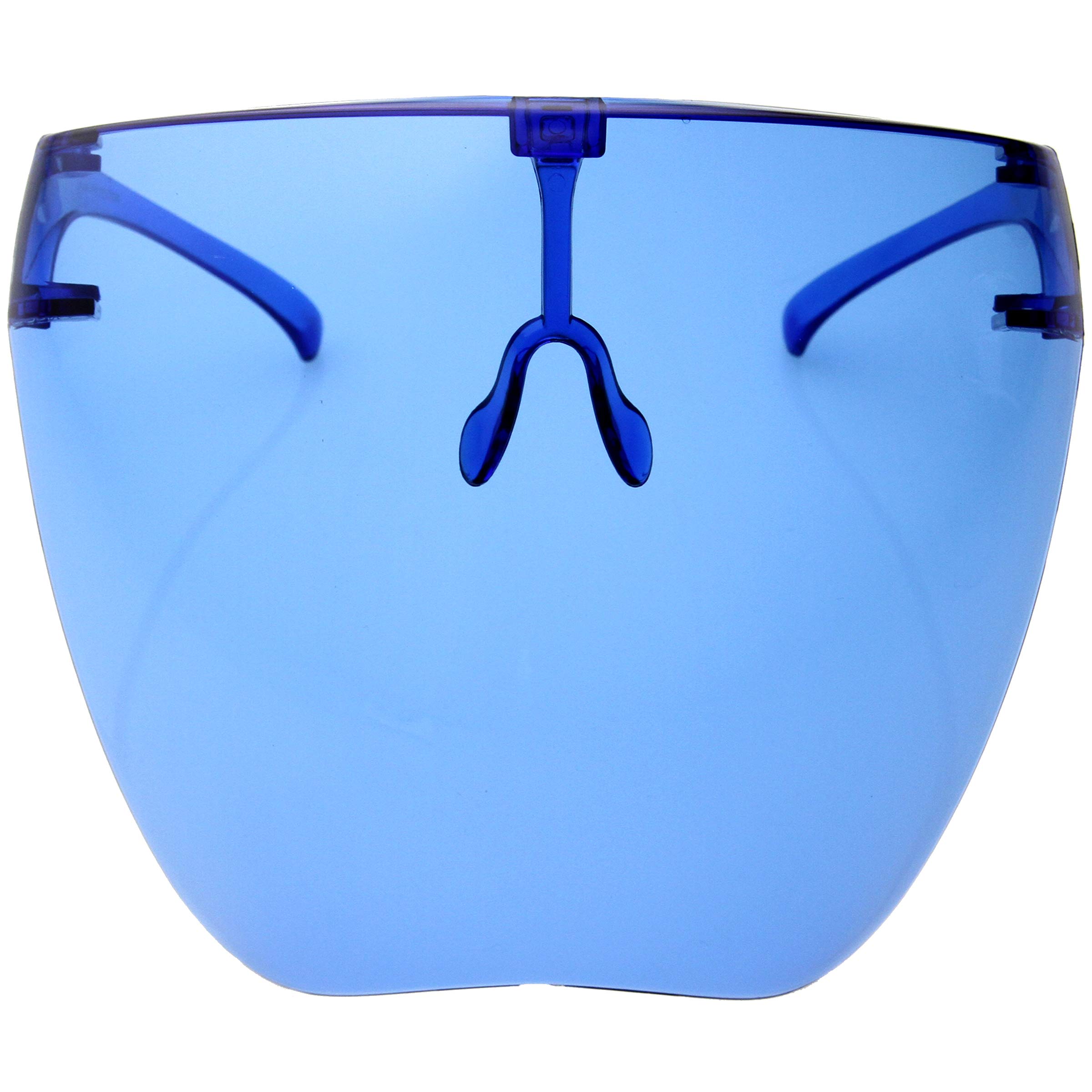 zeroUVzeroUV - Protective Face Shield Full Cover Visor Glasses/Sunglasses (Anti-Fog/Blue Light Filter) (Blue)