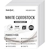 8.5'' x 11'' White Cardstock - 92lb Double-sided Cover Card Stock Heavyweight Paper Perfect for Scrapbooking, Crafts, Busines