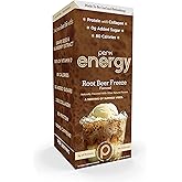 Perk Energy Original Root Beer Freeze Flavored Drink Powder (10 Servings Stickpack) - Gluten-Free, Peanut-Free, Soy-Free