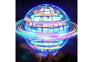 VINTOP Flying Orb Ball Toy, Magic Light Up Cosmic Fly Ball, Soaring Hover Boomerang Fidget Spinner Outdoor Stem Toys for Ages